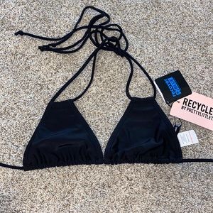 Black Halterneck Bikini Top
